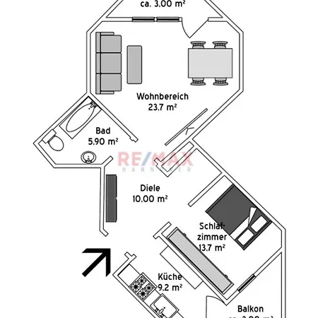 Schoene 2 Limmer Apartamento
